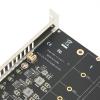 Adapter Card 4 Port M.2 NVME SSD to PCIE X16 M Key 4 X 32Gbps Hard Drive Converter Reader Expansion Card Support M.2 NVME Protocol SSDM.2 PCIE Equipment (ph44) view 4