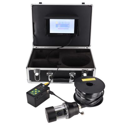 Portable DVR Underwater Fishing Camera, 7 Inch LCD Monitor 1000TVL IP68 Camera Video Fish Finder, 360 Rotating, 92 Viewing Angle, for Ice, Lake and Boat Fishing (US Plug)