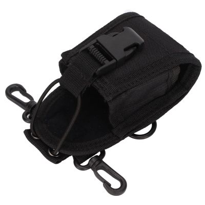 3 in 1 Multifunctional Portable Nylon Walkie Talkie Protective Cover Sleeve Black Radio Holder Case Suitable for, for for Midland, for for for