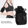 3 in 1 Multifunctional Portable Nylon Walkie Talkie Protective Cover Sleeve Black Radio Holder Case Suitable for, for for Midland, for for for view 3
