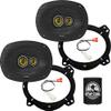 KICKER Speakers 6X9 inch for Toyota Tacoma 2005-2015 Upgrade Kit - Pair of CS Series with Adapters and Harness, Car Audio Front Door Speaker CSC693, 46CSC6934 view 1