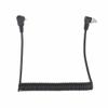 2.5mm to Male Flash PC Sync Cable, Extendable Flash Sync Coiled Cable with Screw Lock for Camera Photography Connector view 1
