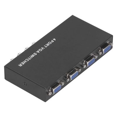 Switch Selector Sharing Switch Box 4 Port VGA Switcher SVGA Monitor 4in1out for LCD PC TV Monitor