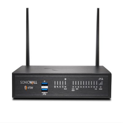 SonicWall TZ470W Wireless Gen7 Firewall | Multi-Gig Wi-Fi Security Appliance for SMB & Branch Use with SD-WAN, Wireless Coverage, and Malware Protection (02-SSC-8440)