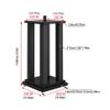 Speaker Bracket Audio Stand Metal Base Tray Frame Surround Desktop Stand Multimedia Stand Floor Speaker Stand 2 Black Speaker Stand (Size : S-50) view 2