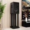 Speaker Bracket Audio Stand Metal Base Tray Frame Surround Desktop Stand Multimedia Stand Floor Speaker Stand 2 Black Speaker Stand (Size : S-50) view 4