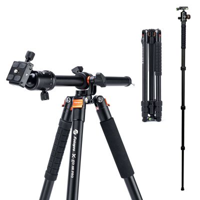 Fotopro Horizontal Camera Tripod 75 Inch Aluminum 360 Degree Ball Head Quick Release Plate DSLR Tripod for Travel Camera Video Camcorder