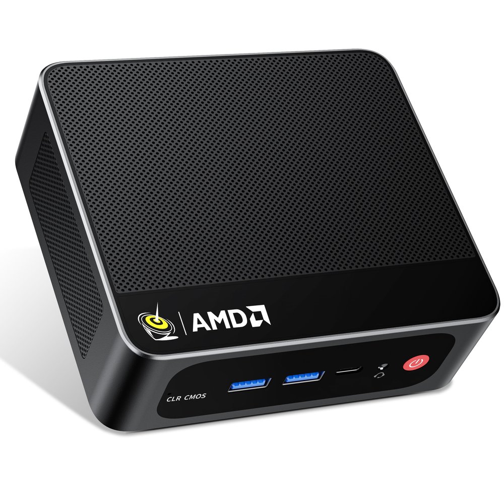 Beelink Ser5 Pro mini PC, AMD Ryzen 5 5500U (Up to 4.0GHz,6C/12T), 16GB DDR4 500GB PCle SSDmini Computer Support 4K Triple Display/2.5G LAN/WiFi6/BT5.2, Home/Office Mini Desktop Computer