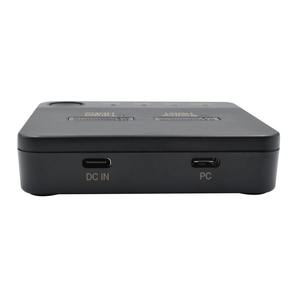 MOOKEENONE 2 Slot M.2 SATA Clone Docking Station, Duplicator for USB C Support One Key System Disk Copy Function