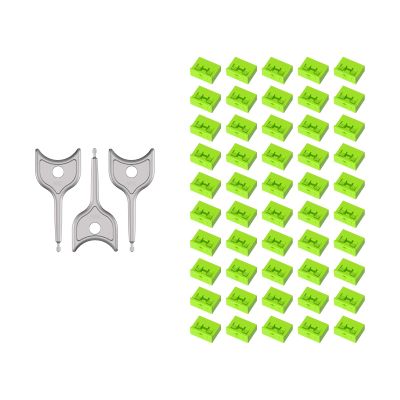50PCS USB-A Port Blockers with 3 Keys-Removable Type-A Data Protection - Dust & Moisture Resistant Shield for Laptops, PCs, Gaming Devices & Tamper Protection (Green)