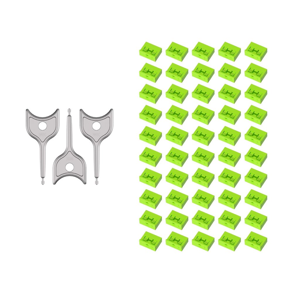 50PCS USB-A Port Blockers with 3 Keys-Removable Type-A Data Protection - Dust & Moisture Resistant Shield for Laptops, PCs, Gaming Devices & Tamper Protection (Green)