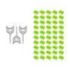 50PCS USB-A Port Blockers with 3 Keys-Removable Type-A Data Protection - Dust & Moisture Resistant Shield for Laptops, PCs, Gaming Devices & Tamper Protection (Green) view 1