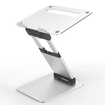 TATSEN Height Adjsutable Tall Laptop Stand Aluminum Stretchable Heighten Notebook Standing Holder (Color : A)