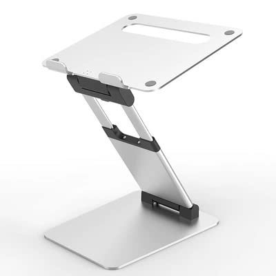 TATSEN Height Adjsutable Tall Laptop Stand Aluminum Stretchable Heighten Notebook Standing Holder (Color : A)