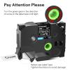 6 Pack Replacement Compatible for Brother P-Touch STE Label Tape STe-161 ST161 36mm 1.4 Black on Clear Mobile Stencil Tape PT9200dx PT9400 PT9500pc PT9600 PT9700PC Label Printer view 2