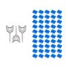 50PCS USB-A Port Blockers with 3 Keys-Removable Type-A Data Protection - Dust & Moisture Resistant Shield for Laptops, PCs, Gaming Devices & Tamper Protection (Blue) view 1