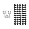 50PCS USB-A Port Blockers with 3 Keys-Removable Type-A Data Protection - Dust & Moisture Resistant Shield for Laptops, PCs, Gaming Devices & Tamper Protection (Black) view 1