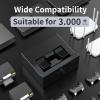 50PCS USB-A Port Blockers with 3 Keys-Removable Type-A Data Protection - Dust & Moisture Resistant Shield for Laptops, PCs, Gaming Devices & Tamper Protection (Black) view 2