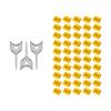 50PCS USB-A Port Blockers with 3 Keys-Removable Type-A Data Protection - Dust & Moisture Resistant Shield for Laptops, PCs, Gaming Devices & Tamper Protection (Yellow) view 1