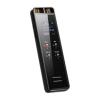 QIYUDS Digital Voice Recorder 16GB Touch Screen Voice Activated Recorder for Lectures/Meetings/Class, 1536kbps Stereo HD-Audio Recording Device with Dual Microphones - Rechargeable (Black) (Size : 32
