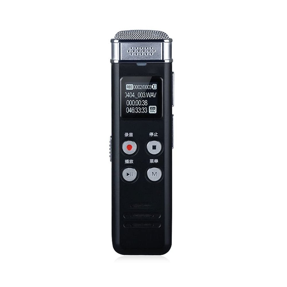 QIYUDS Digital Recorder,Record Lectures & Meetings, Sensitive Microphone, Automatic Noise Reduction, Small & Portable, USB,16G,HD Recording, Meeting,Lecture,Interview