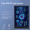 VBESTLIFE Computer Temp Monitor, 3.5Inch Mini USB C PC Temperature Display CPU Data Monitor PC Sensor Panel Display, for DIY Computer (Black) view 2