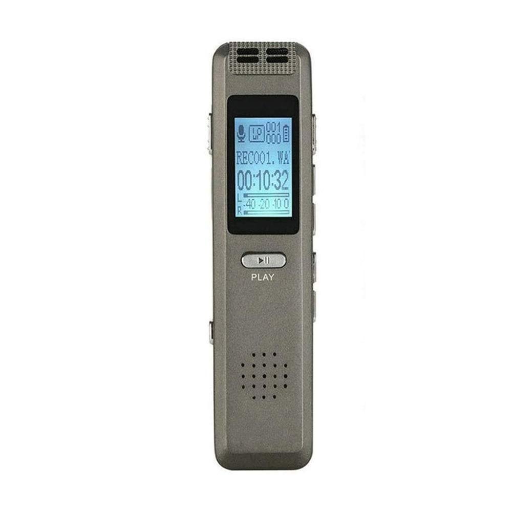 QIYUDS Digital Voice Recorde,Digital Voice Recorder Voice Activated Recorder for Lectures, Meetings, Interviews 8GB Audio Recorder Mini Portable Tape Dictaphone with Playback, MP3
