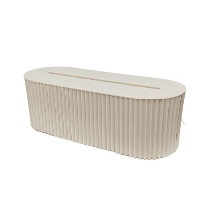 Wire Storage Box, Wire Socket Data Cable Storage and Management Box, Creative and Minimalist Patch Panel, Suitable for Desktop Study Frosty