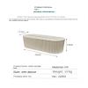 Wire Storage Box, Wire Socket Data Cable Storage and Management Box, Creative and Minimalist Patch Panel, Suitable for Desktop Study Frosty view 4