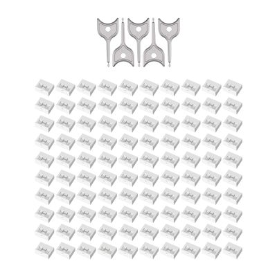 100PCS USB-A Port Blockers with 5 Keys-Removable Type-A Data Protection - Dust & Moisture Resistant Shield for Laptops, PCs, Gaming Devices & Tamper ProtectionWhite
