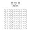 100PCS USB-A Port Blockers with 5 Keys-Removable Type-A Data Protection - Dust & Moisture Resistant Shield for Laptops, PCs, Gaming Devices & Tamper ProtectionWhite view 1