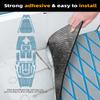 FOCEAN Boat Flooring EVA Foam Boat Decking Marine Mat Non-Slip Self-Adhesive Flooring Sheet for Motorboat Kayak Surfboard Garden Swimming Pools, 94.5''x 47.2'', Grey with Blue Lines view 3