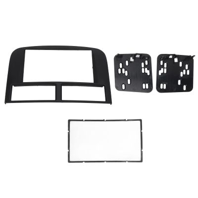 Double Din Dash Kit, Car Radio Install Kit Dashboard Stereo Fascia Frame Trim Replacement for 1999-2004