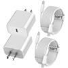 iPhone 17 16 15 Charger Fast Charging, 2Pack 10FT Extra Long USBC to C Cable Cord with 20W Apple iPad USB C Fast Charger USB C Wall Charger Block for iPhone 17/16 Pro Max/17 Air/16 Pro/15/15 Plus,iPad view 1