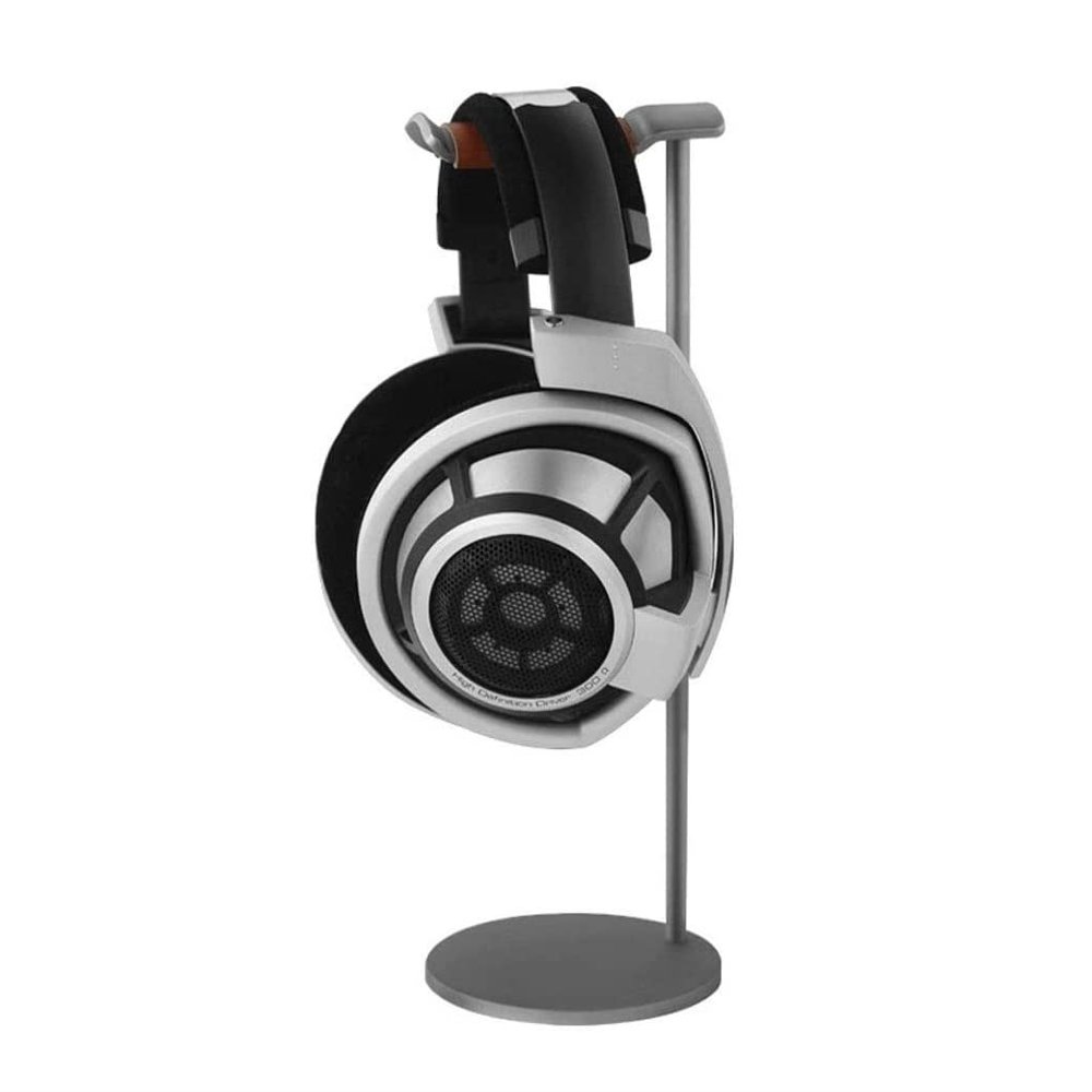 Headset Holder Headphone Stand Universal Aluminum Alloy Headphone Stand Gaming Headset Stand Earphone Display Rack Hanger Bracket for Over Ear Headsets Headset Stand Headphone Holder (Color : Grey)
