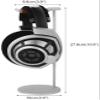 Headset Holder Headphone Stand Universal Aluminum Alloy Headphone Stand Gaming Headset Stand Earphone Display Rack Hanger Bracket for Over Ear Headsets Headset Stand Headphone Holder (Color : Grey) view 2
