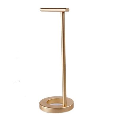 Headset Holder Headphone Stand Aluminium Alloy Headphone Holder Hanger with Anti-Slip Base Metal Headphone Stents Stand Bracket Headset Holder Headset Stand Headphone Holder (Color : Gold)