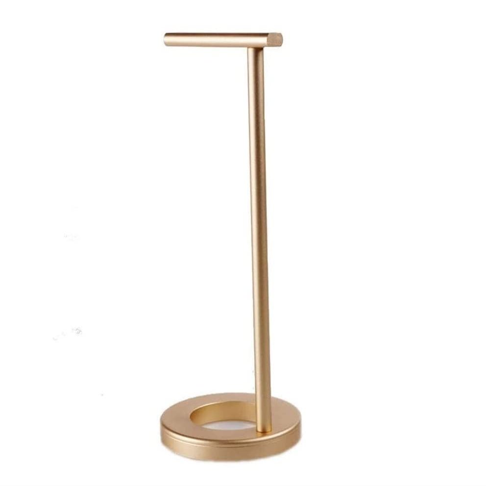 Headset Holder Headphone Stand Aluminium Alloy Headphone Holder Hanger with Anti-Slip Base Metal Headphone Stents Stand Bracket Headset Holder Headset Stand Headphone Holder (Color : Gold)