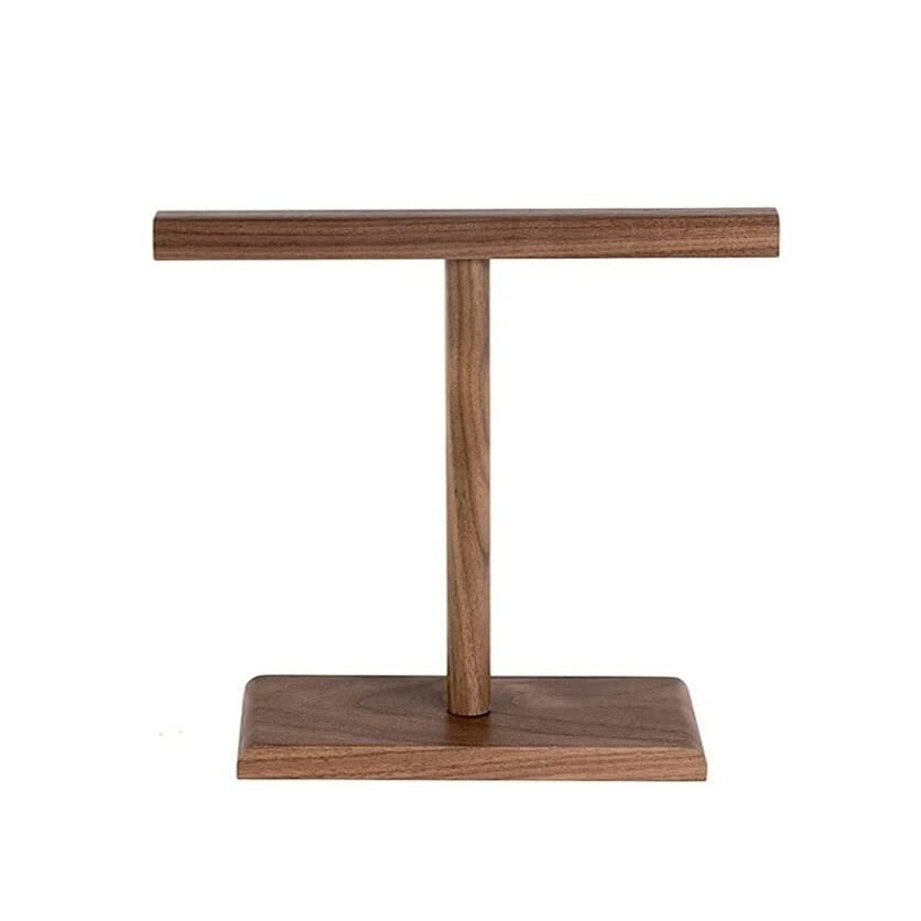 Headset Holder Headphone Stand Vertical Wooden Stand Desktop Headphone Hanger Headphone Display Stand Game Table Accessories Headphone Stand Headset Stand Headphone Holder (Color : Walnut)