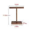 Headset Holder Headphone Stand Vertical Wooden Stand Desktop Headphone Hanger Headphone Display Stand Game Table Accessories Headphone Stand Headset Stand Headphone Holder (Color : Walnut) view 2