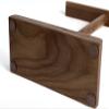 Headset Holder Headphone Stand Vertical Wooden Stand Desktop Headphone Hanger Headphone Display Stand Game Table Accessories Headphone Stand Headset Stand Headphone Holder (Color : Walnut) view 4