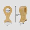 Headset Holder Headphone Stand Wood Headphones Stand Holder Creative Headset Holder Desk Display Shelf Rack Universal Bracket Earphone Accessories Headset Stand Headphone Holder (Color : OneColor) view 2