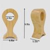 Headset Holder Headphone Stand Solid Wood Headphone Stand Fish-Shaped Headphone Holder Head-Mounted Desktop Stroage Headset Stand Headphone Holder (Color : OneColor, Size : 4.8 * 3.2 * 9.8in) view 2