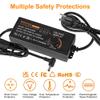 144W Universal Power Supply 9V 12V 14V 15V 16V 18V 19V 20V 24V 30V 36V Adjustable Variable Switching AC/DC Adapter, 100V-240V AC to DC 9V~36V 4A Converter with 14 Tips & Polarity Converter view 4