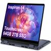 Dell Inspiron 14 2-in-1 Touchscreen Laptop (14" FHD+ IPS, 64GB DDR5 RAM, 2TB SSD, AMD Ryzen 5 8640HS (> intel i7-1255U)) For Business, Students, FP, Backlit, FHD Webcam, Inspiron 7445, Win 11 Pro view 1