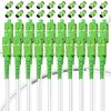 Bangun 20Pack - 10m SC/APC to SC/APC Fiber Optic Internet Cable, Armored Single Mode Patch Cable, Fiber Optic Jumper Optical Patch Cord - SIMPLEX - 9/125um - OS1/OS2 Compatible, LSZH White view 1