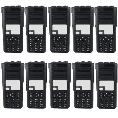Amazingxiax 10Pack Black Full-Keypad Housing Case Front Cover with Speaker for XPR7550 XPR7580 XIR P8668 XIR P8660 DP4800 DP4801 DGP8550 DGP5550 Radio