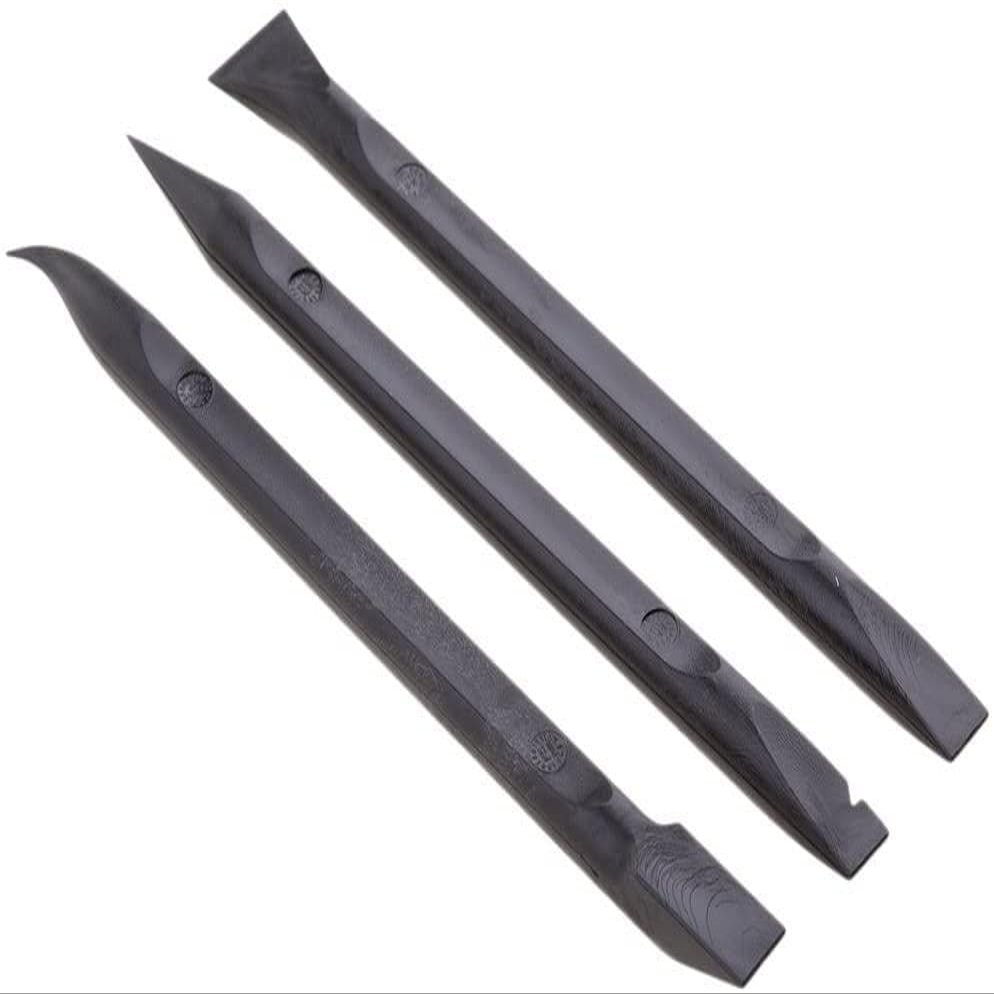 3 in 1 Anti-Static Reusable Plastic Spudger Pry Bar Open Repair Tools for Phone Tablet Black Durable and Practical