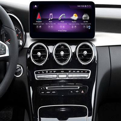 10.25 Inch Car Radio Android 12 Touchscreen for Mercedes Benz A/C-Class, W176, CLA, GLA, GLC, X156, 2015 to 2018 Year NTG 5.0, Supports Wireless Apple Carplay/Android Car Mirror Link (6G+128G)