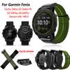AEMALL 26mm Quick Release Nylon Loop Elastic Watchband Strap For Garmin Fenix 6X 6 Pro Fenix 5X 5 Plus 3HR Tactix Delta MK2 Smart Watch (Color : Preto, Size : 26mm Fenix 5X 5XPlus) view 2